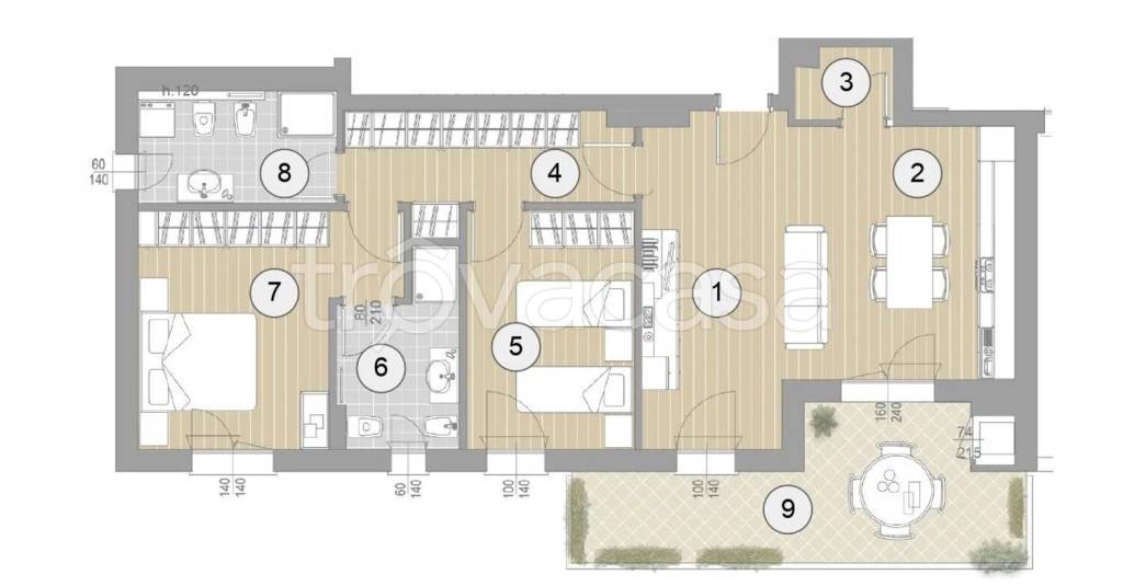 appartamento in vendita a Vicenza in zona Cattane