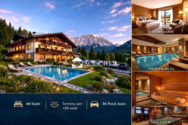 albergo in vendita a Cortina d'Ampezzo in zona Crìgnes