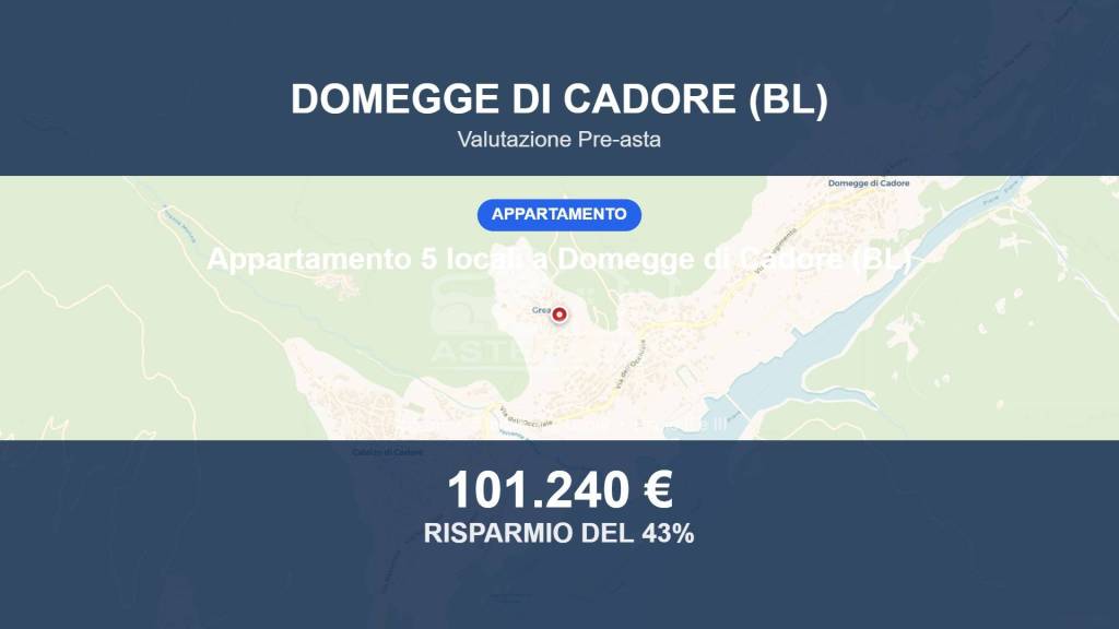 appartamento in vendita a Domegge di Cadore in zona Grea