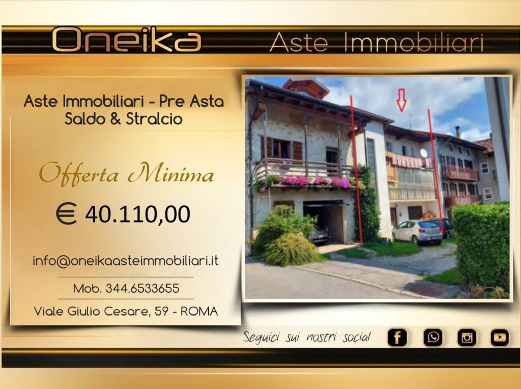 appartamento in vendita a Feltre in zona Pren