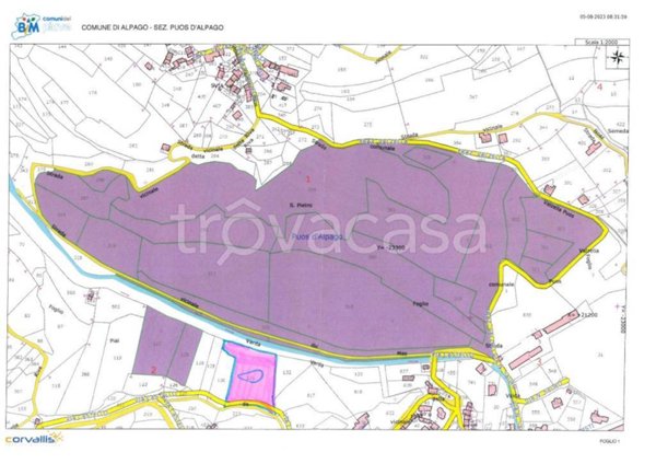 terreno agricolo in vendita ad Alpago in zona Puos d'Alpago