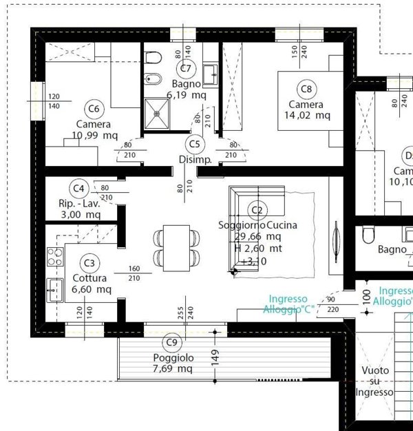 appartamento in vendita a Castelfranco Veneto