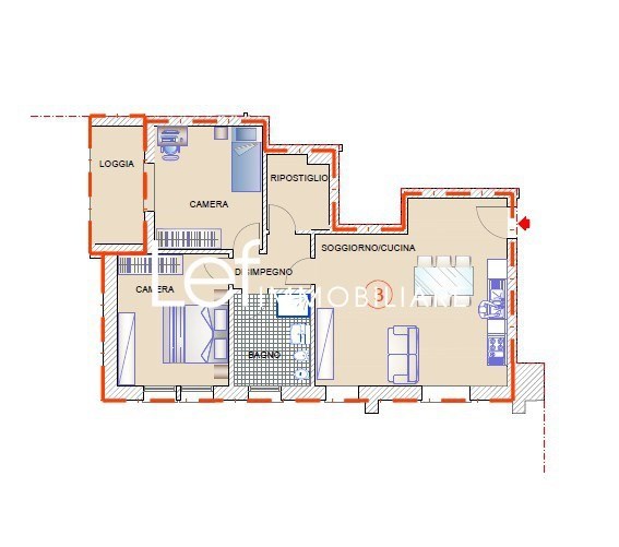 appartamento in vendita a Cordignano in zona Pinidello