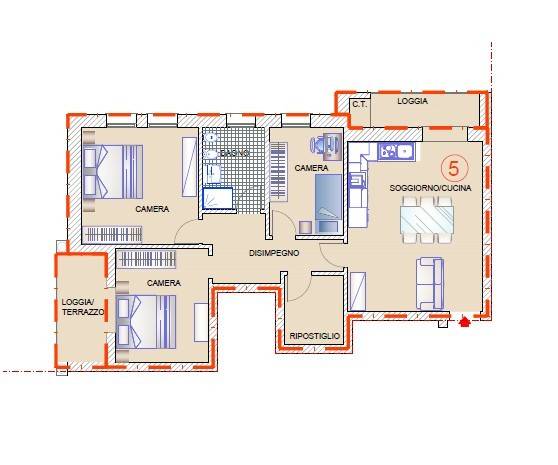 appartamento in vendita a Cordignano in zona Pinidello