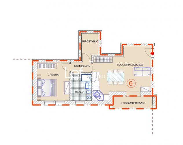 appartamento in vendita a Cordignano in zona Pinidello