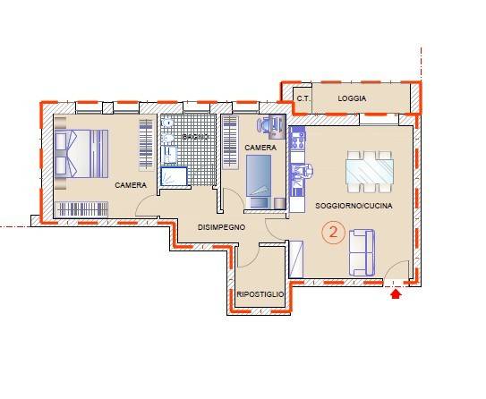 appartamento in vendita a Cordignano in zona Pinidello