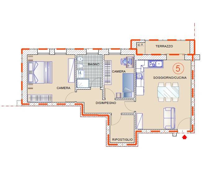 appartamento in vendita a Cordignano in zona Pinidello