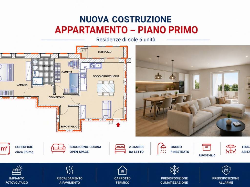 appartamento in vendita a Cordignano in zona Pinidello