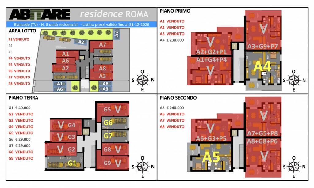 appartamento in vendita a Roncade in zona Biancade
