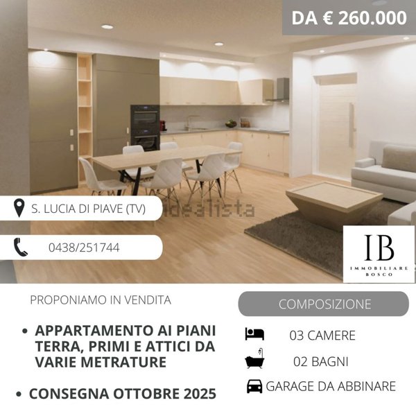 appartamento in vendita a Santa Lucia di Piave