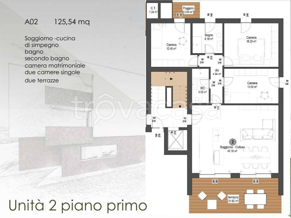 appartamento in vendita a San Vendemiano in zona Fossamerlo