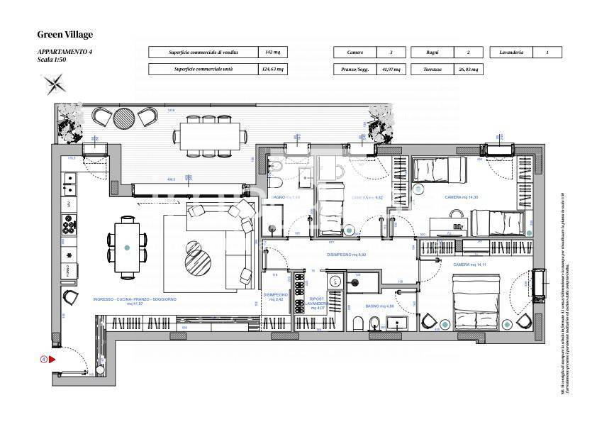 appartamento in vendita a Treviso in zona Monigo