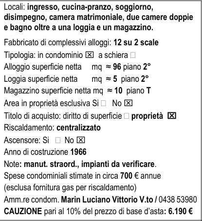 appartamento in vendita a Vittorio Veneto
