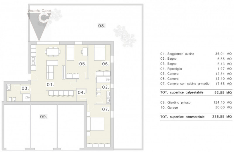 appartamento in vendita a Camponogara
