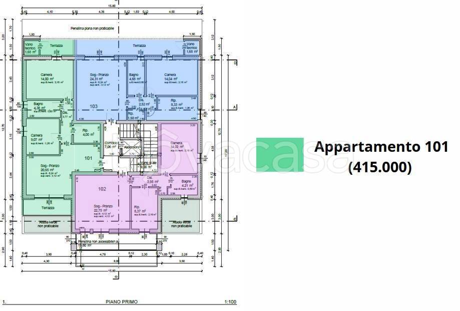 appartamento in vendita a Caorle