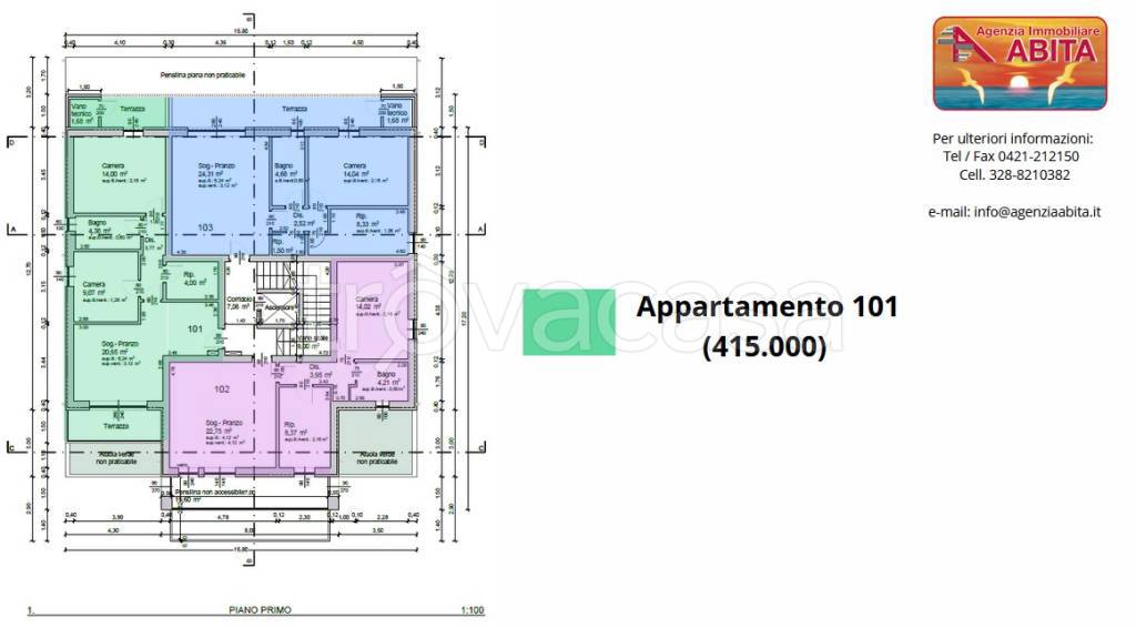 appartamento in vendita a Caorle