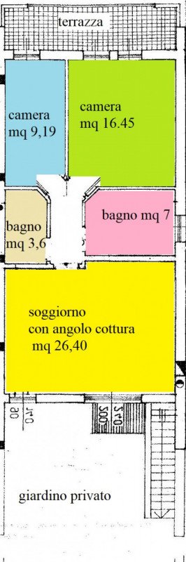 appartamento in vendita a Fossò in zona Sandon