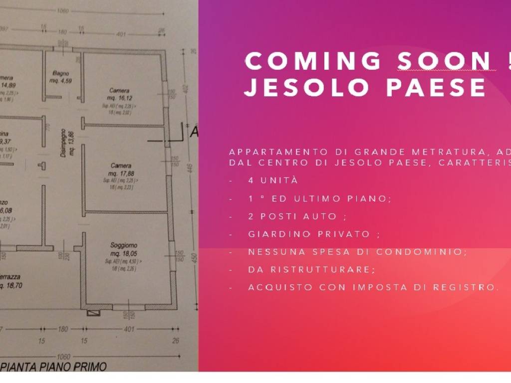 appartamento in vendita a Jesolo in zona Molinato