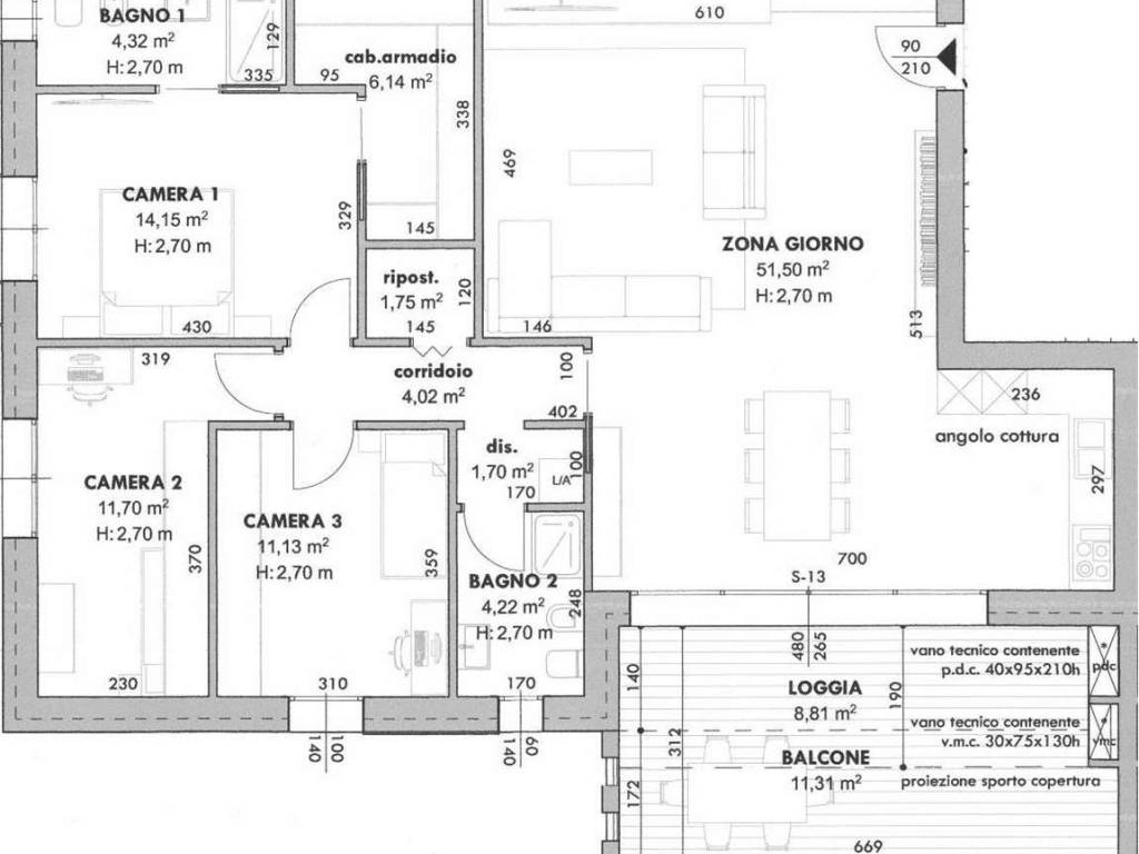 appartamento in vendita a Marcon in zona Gaggio