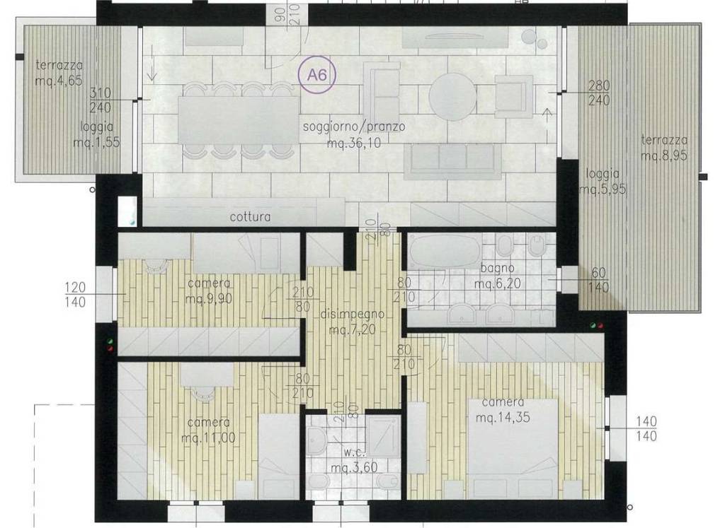 appartamento in vendita a Marcon