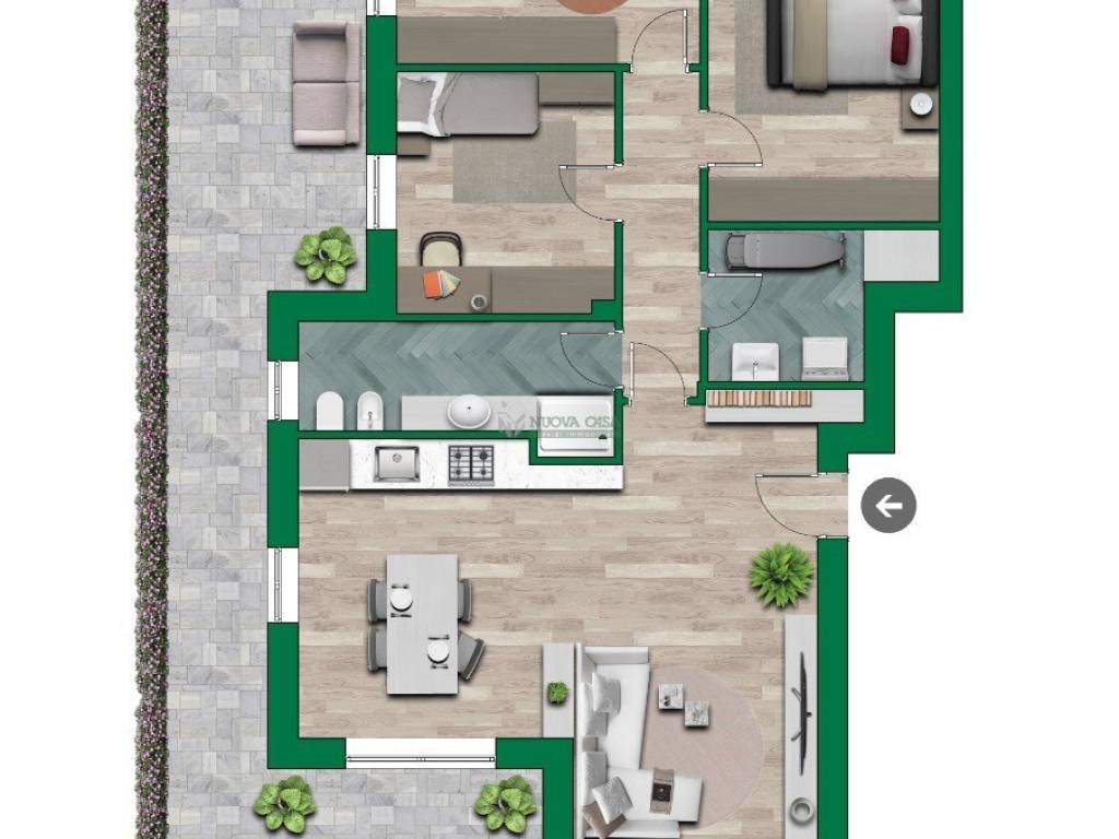 appartamento in vendita a Martellago in zona Maerne