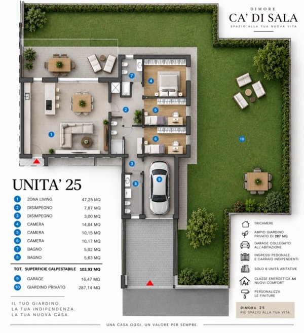 appartamento in vendita a Santa Maria di Sala in zona Caltana