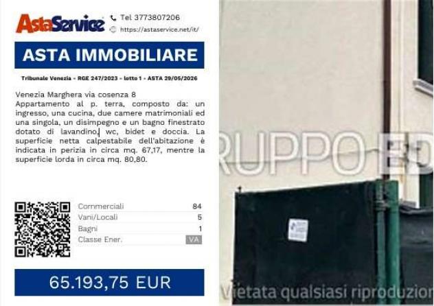appartamento in vendita a Venezia in zona Marghera
