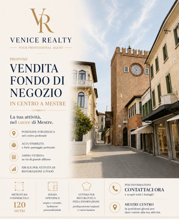 negozio in vendita a Venezia in zona Mestre