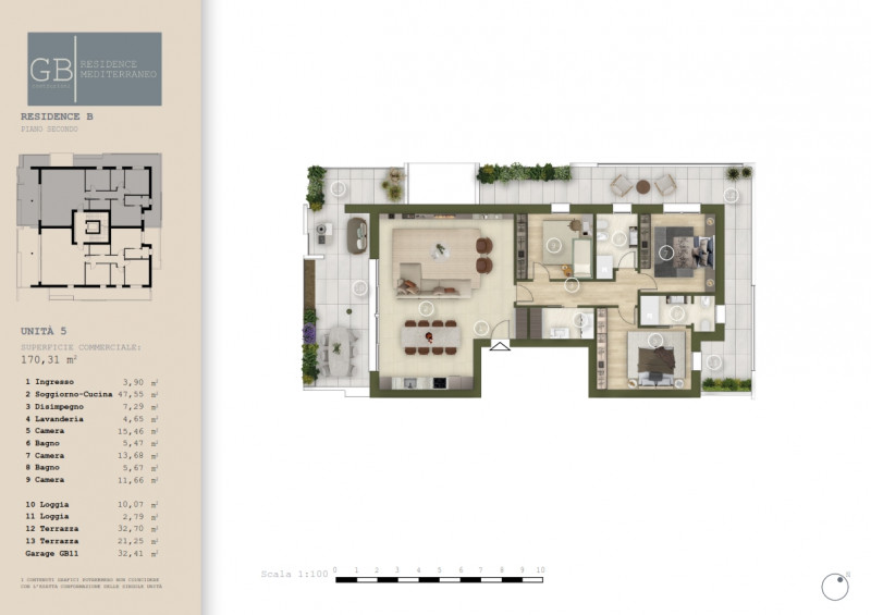 appartamento in vendita ad Abano Terme