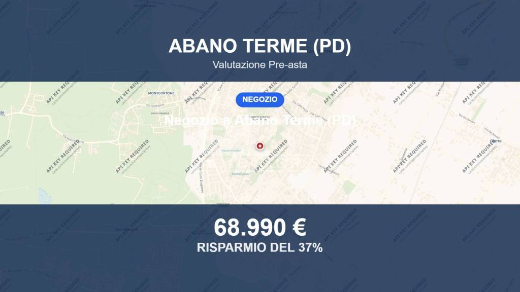 negozio in vendita ad Abano Terme