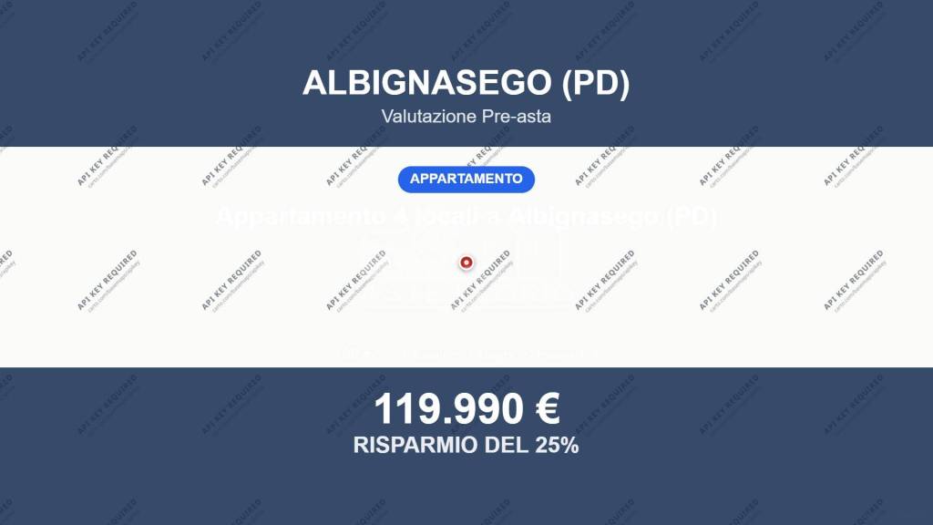 appartamento in vendita ad Albignasego