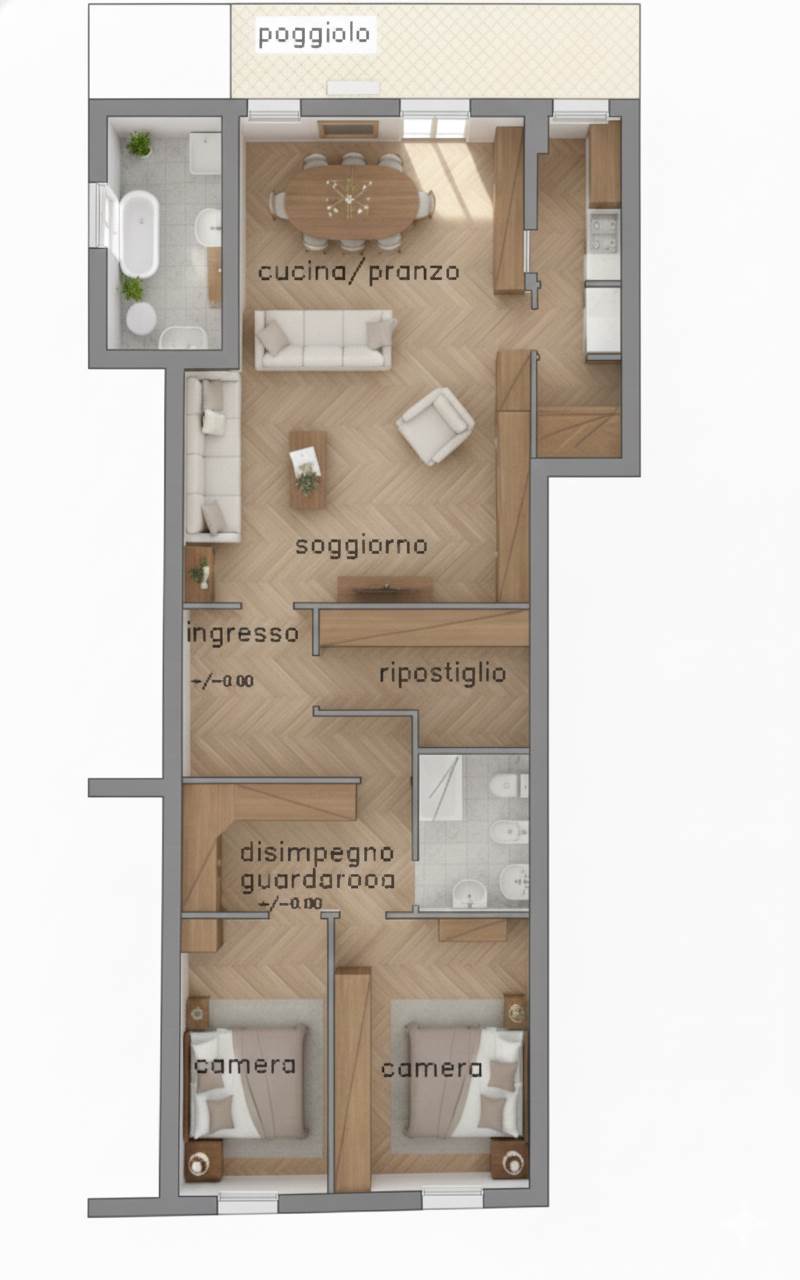 appartamento in vendita a Bovolenta