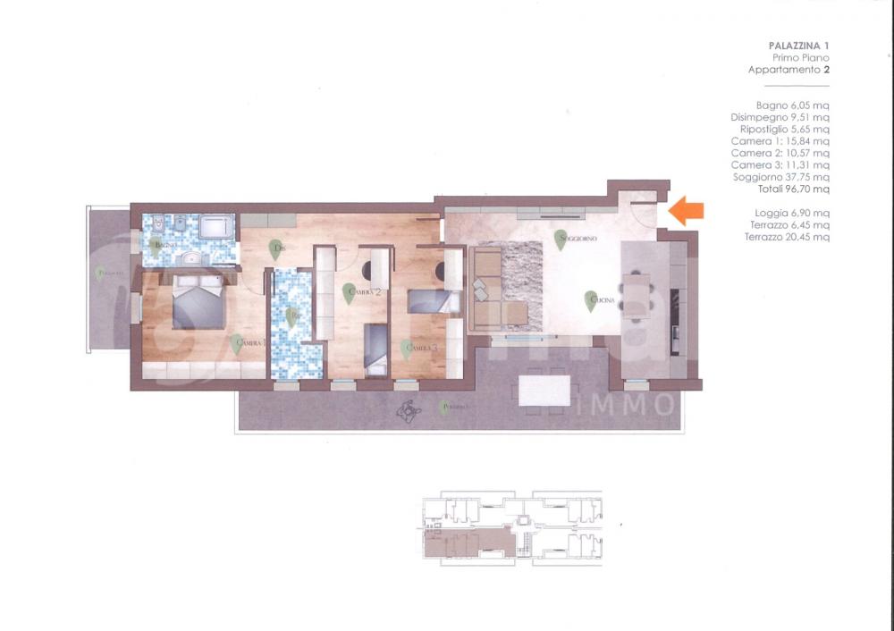 appartamento in vendita a Campodarsego in zona Reschigliano