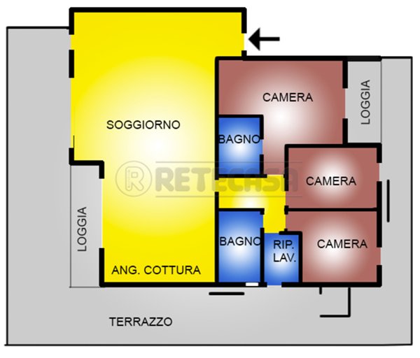 appartamento in vendita a Camposampiero