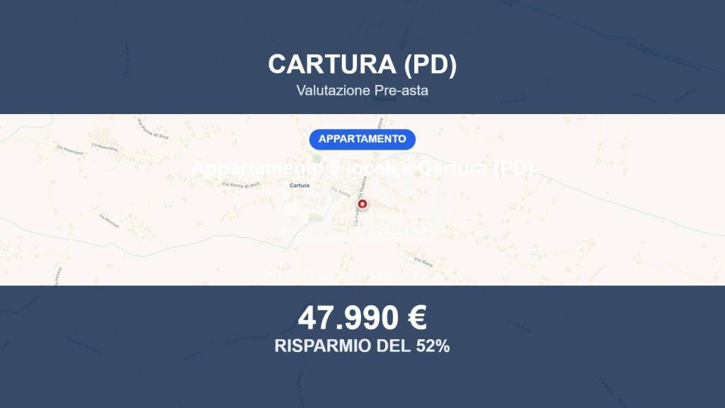 appartamento in vendita a Cartura in zona Cagnola