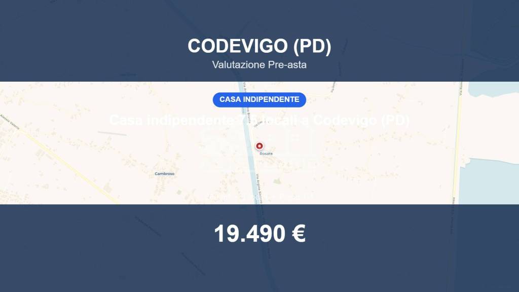 pentavano in vendita a Codevigo in zona Rosara