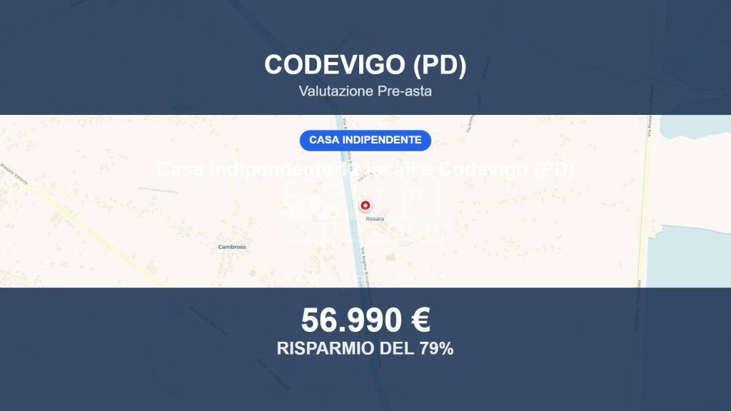 casa indipendente in vendita a Codevigo in zona Rosara