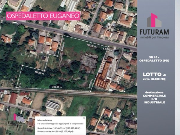 terreno edificabile in vendita ad Este