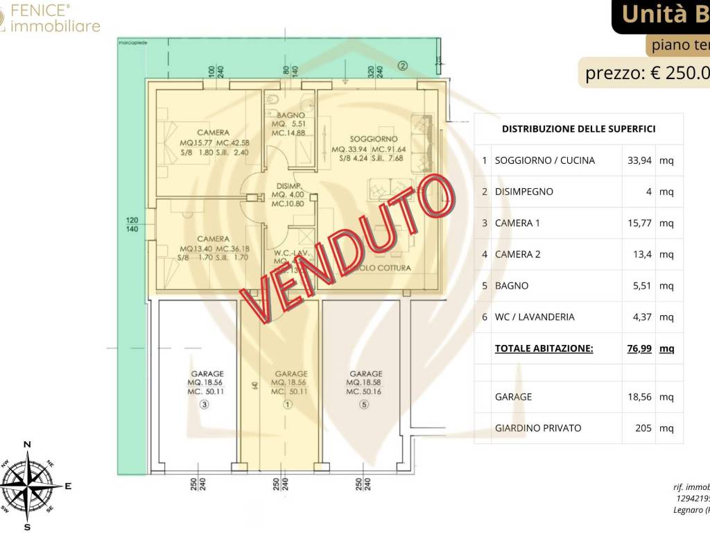 appartamento in vendita a Legnaro