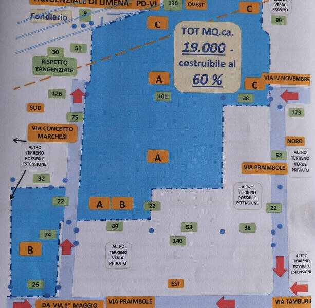 terreno edificabile in vendita a Limena