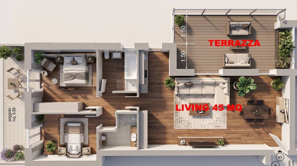 appartamento in vendita a Maserà di Padova