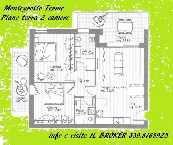 appartamento in vendita a Montegrotto Terme