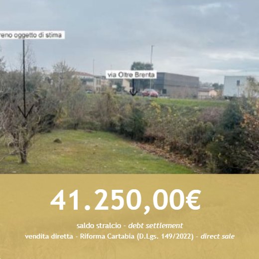 terreno agricolo in vendita a Noventa Padovana in zona Oltre Brenta