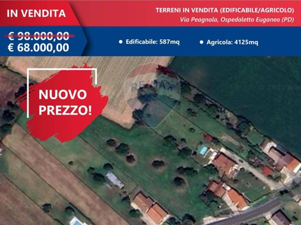terreno edificabile in vendita ad Ospedaletto Euganeo