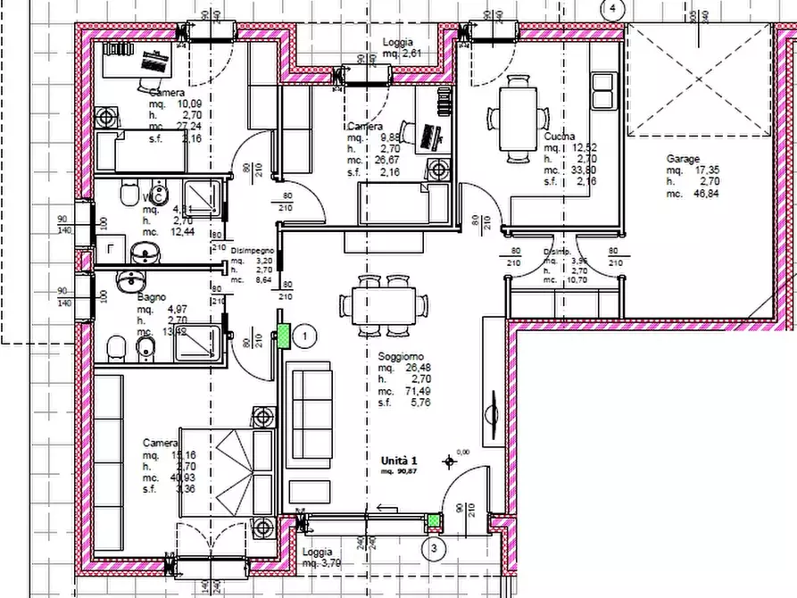 appartamento in vendita a Padova in zona Madonna Pellegrina