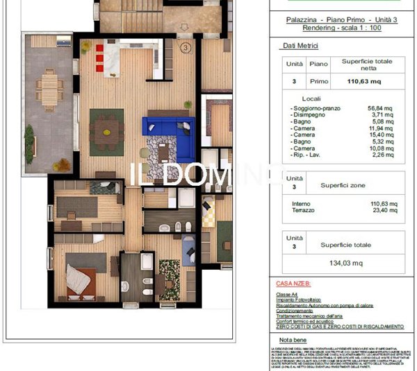 appartamento in vendita a Padova in zona Guizza