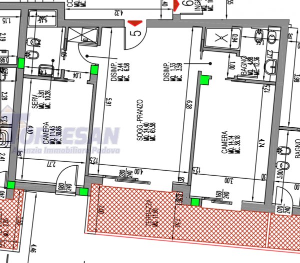 appartamento in vendita a Padova in zona Savonarola
