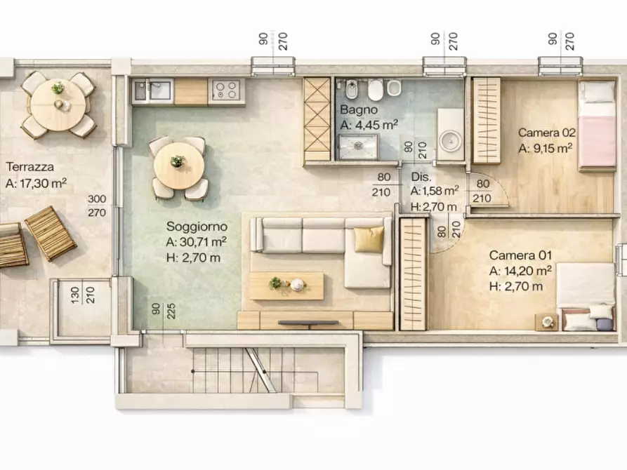 appartamento in vendita a Padova in zona Brentelle