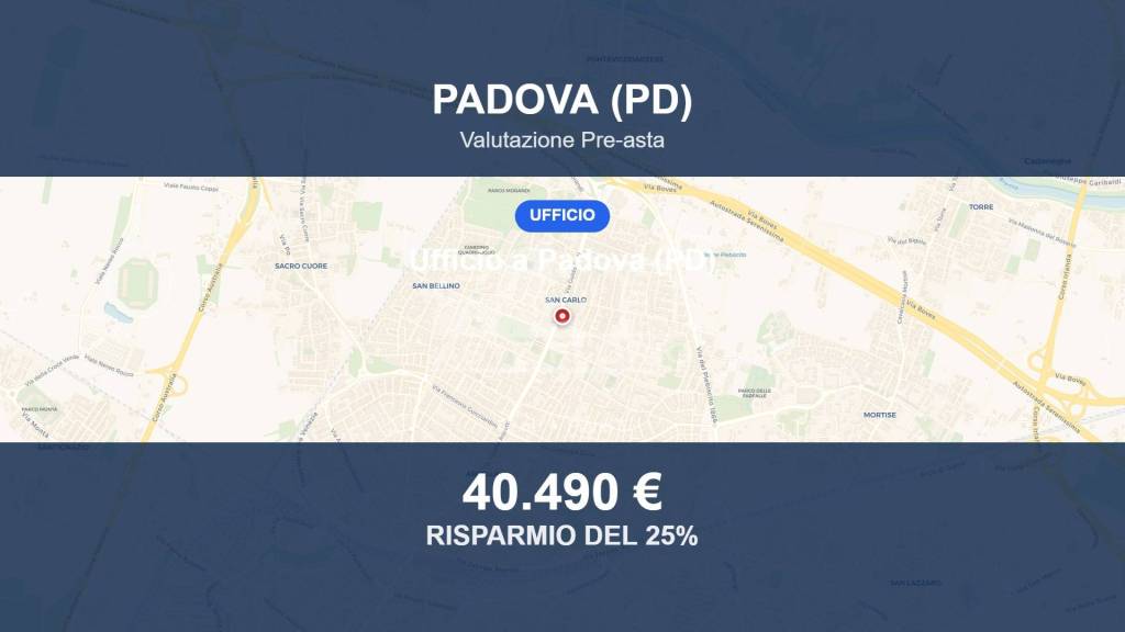 ufficio in vendita a Padova in zona San Carlo