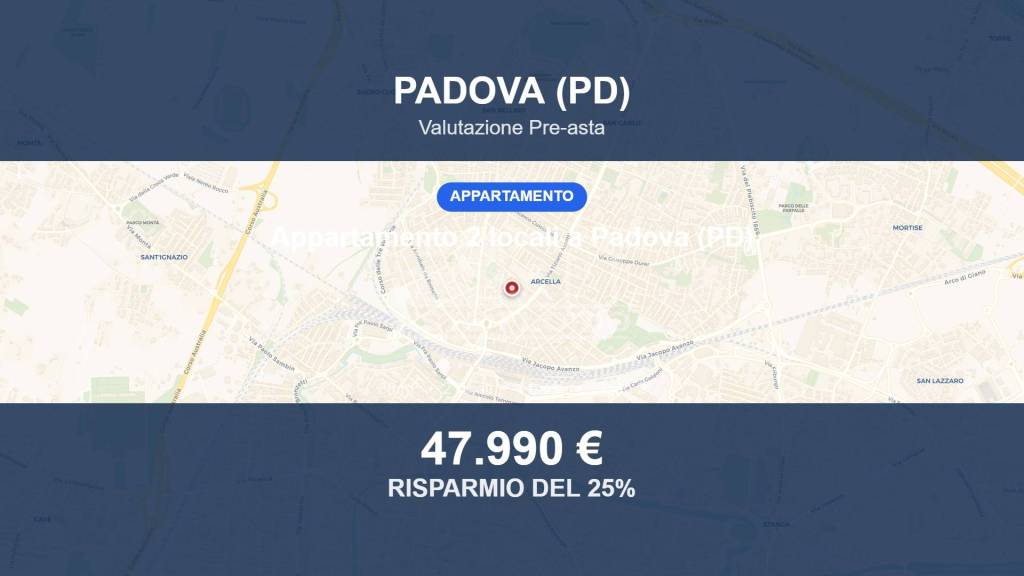 appartamento in vendita a Padova in zona Arcella